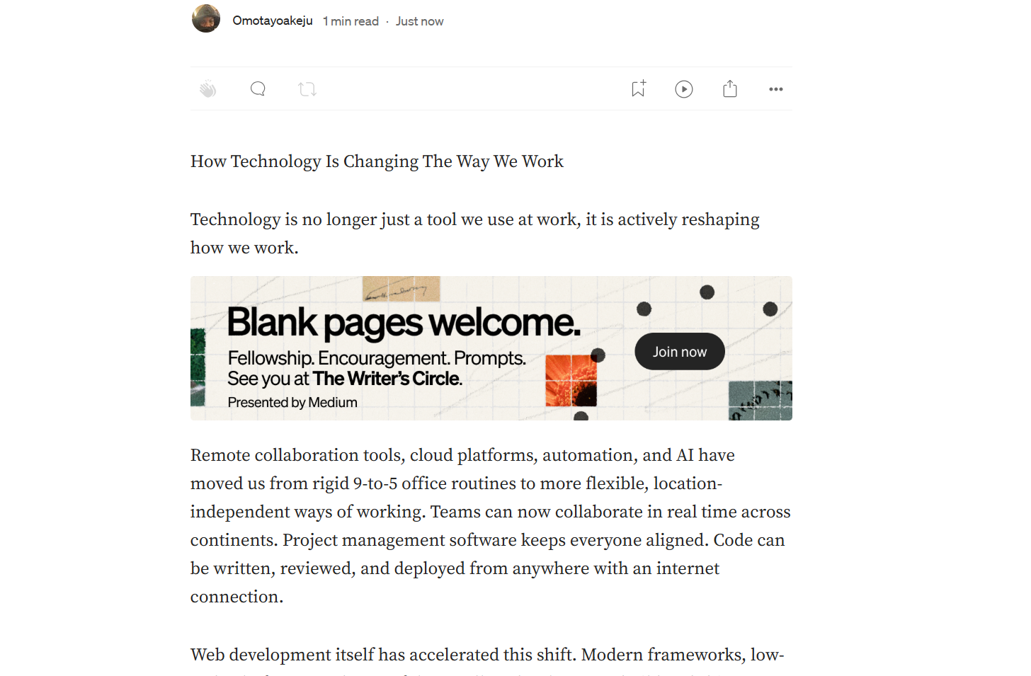 web development article